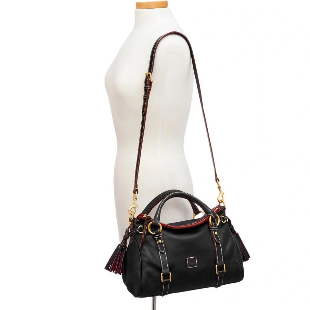 Dooney & Bourke Small Florentine Leather Satchel - Natural - Picture 9 of 9